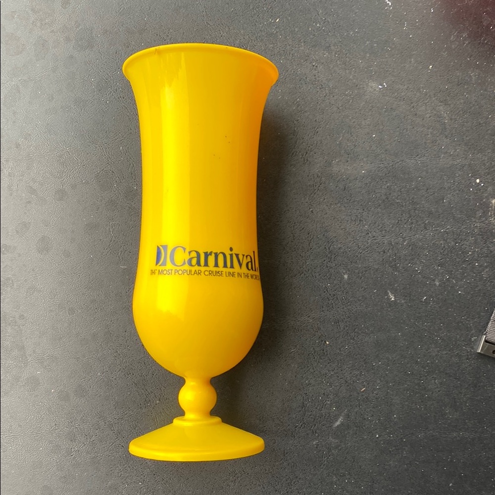 Yellow Plastic Tumbler